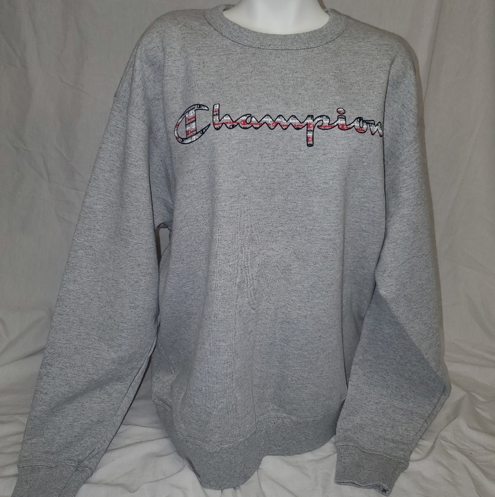 Mens Champion grey crewneck